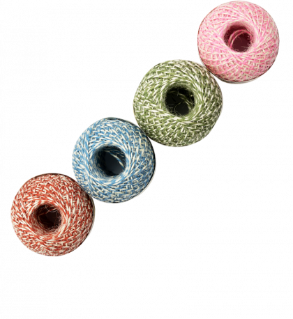 Jute tweekleurig touw 75 meter gebruik: Jute tweekleurig touw 75 meter