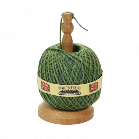 Houten klos met mes + 130 meter jute touw gebruik: Houten klos met mes + 130 meter jute touw