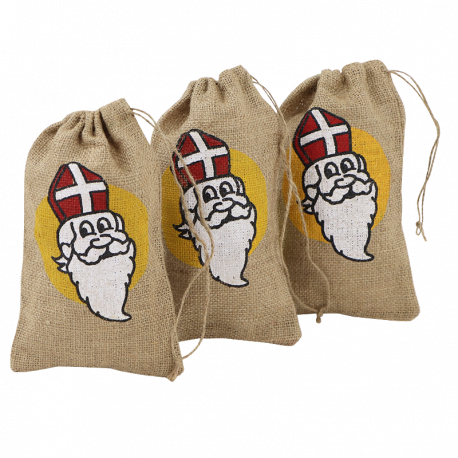 Sinterklaas jute zakken gebruik: Sinterklaas jute zakken