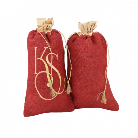 192128-19230 Luxe jute cadeauzakje