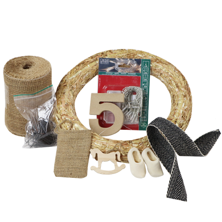DIY-pakket jute Sinterklaas Krans