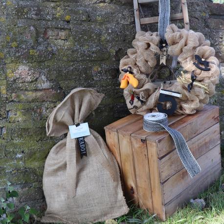 DIY pakket jute Sinterklaas Krans gebruik: DIY pakket jute Sinterklaas Krans