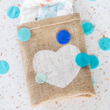 Jute zakken met hartje gebruik: Jute zakken met hartje