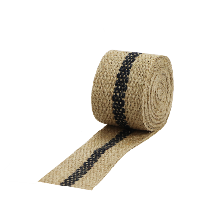 Jute band met streep 5 cm x 2,5 meter gebruik: Jute band met streep 5 cm x 2,5 meter