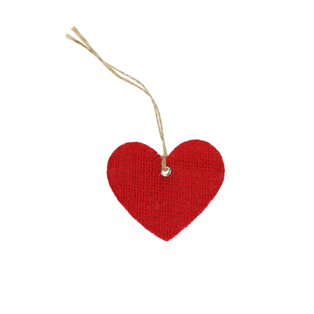 Jute hartjes labels gebruik: Jute hartjes labels