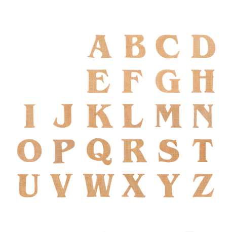 Jute letters