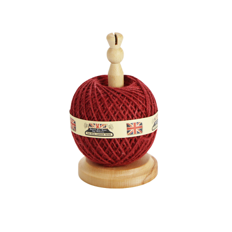 Houten klos met mes + 130 meter jute touw gebruik: Houten klos met mes + 130 meter jute touw