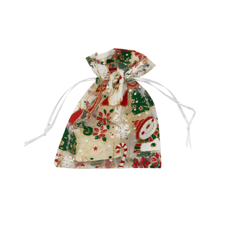 Organza zakjes kerstmis