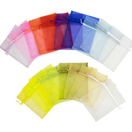 Organza zakjes kleurenmix