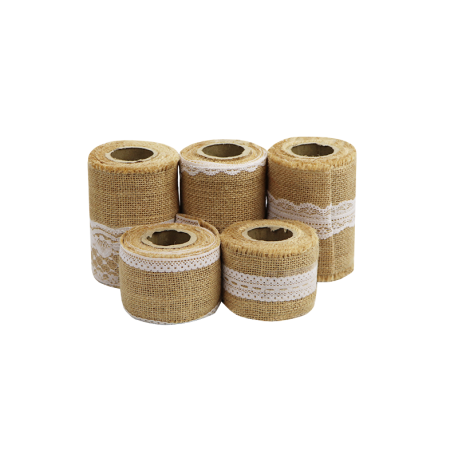 Jute lint met kant gebruik: Jute lint met kant