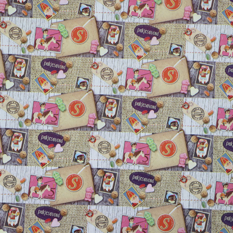 Sinterklaas - cadeaupapier - 5 meter