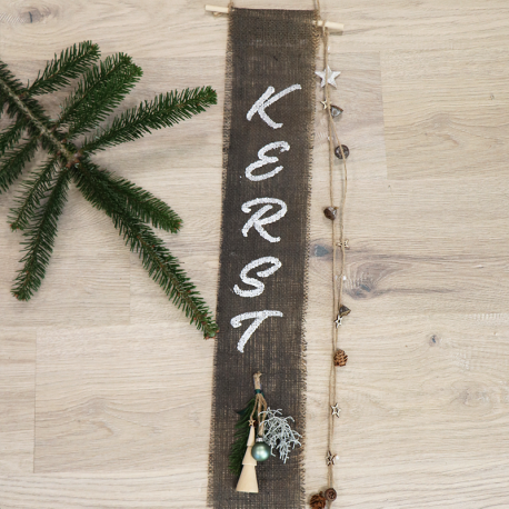 DIY pakket Kerst wandhanger gebruik: DIY pakket Kerst wandhanger