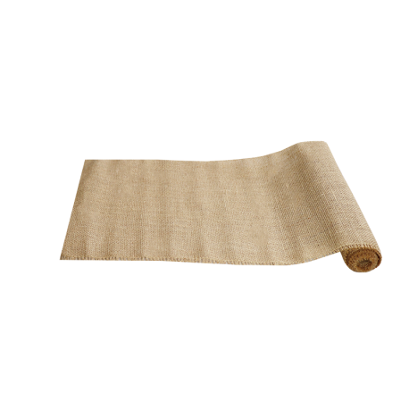 Jute bruiloft tafelloper 120 cm x 30 cm naturel