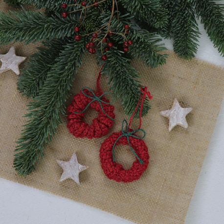 Jute ornament krans gebruik: Jute ornament krans