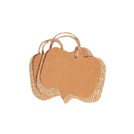 Jute tekstvak labels