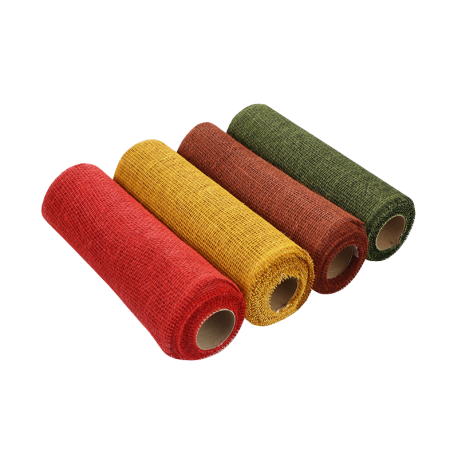 Gekleurde jute tafelloper