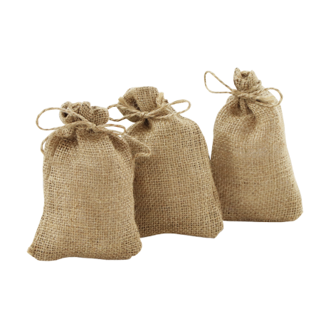 Jute zakken 10 cm x 15 cm