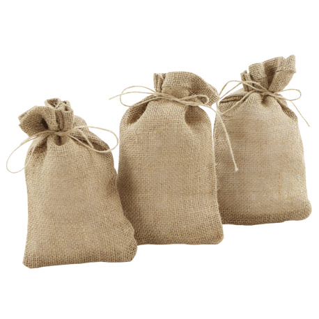 Jute zakken 15 cm x 25 cm