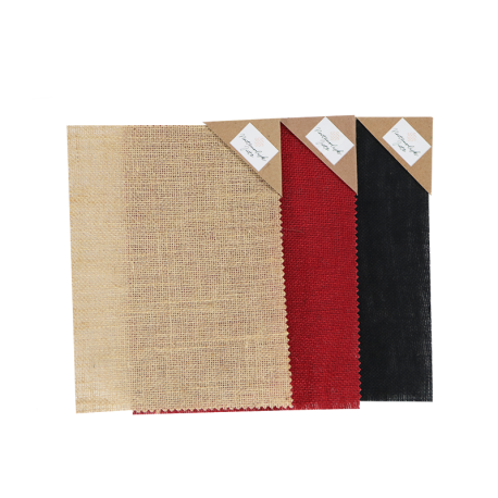 Jute stof geplastificeerd 21 cm x 28 cm