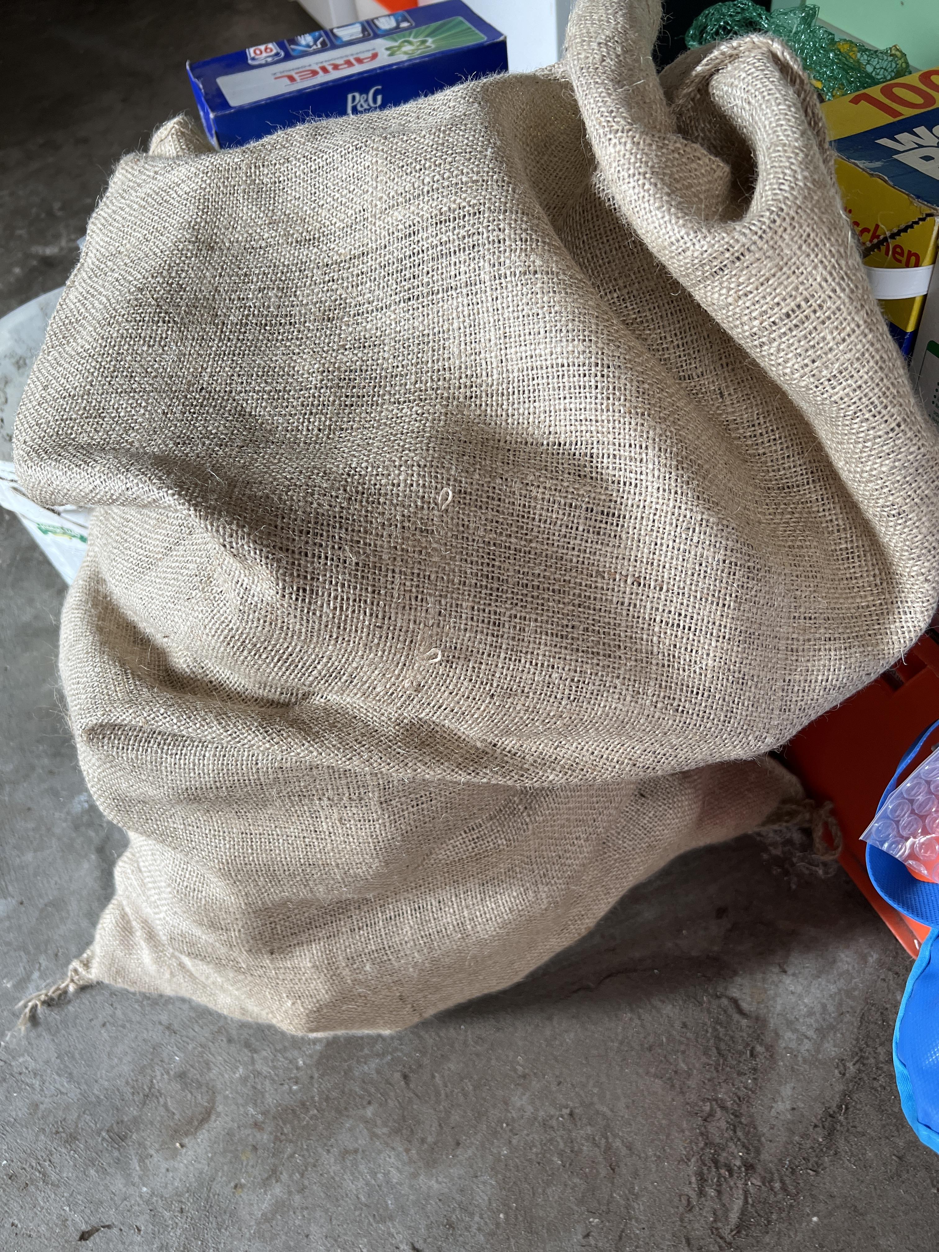 Grote jute zakken gebruik: Grote jute zakken